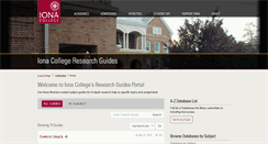 Desktop Screenshot of guides.iona.edu